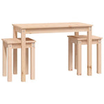vidaXL vidaXL Nesting Tables 3 pcs Solid Wood Pine - Nest of Tables