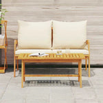 VidaXL Coffee Table 40cm Acacia Oil Finish Outdoor Durable Weather Resistant Garden Patio Lounge by vidaXL