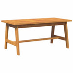 VidaXL Coffee Table 40cm Acacia Oil Finish Outdoor Durable Weather Resistant Garden Patio Lounge by vidaXL