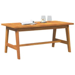 VidaXL Coffee Table 40cm Acacia Oil Finish Outdoor Durable Weather Resistant Garden Patio Lounge by vidaXL