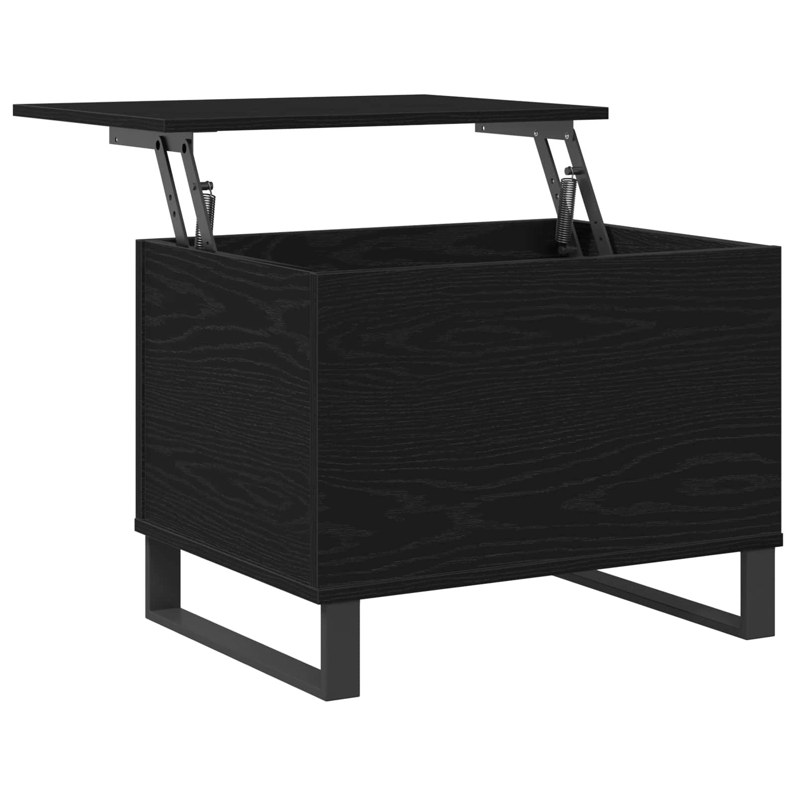 VidaXL Coffee Table 60cm By 44.5cm By 45cm Black Oak Finish For Modern Living Room by vidaXL