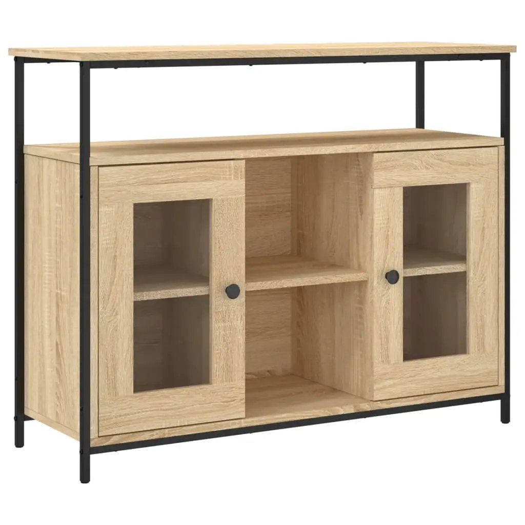 vidaXL vidaXL Sideboard Sonoma Oak 100x35x80 cm Engineered Wood - Sideboard