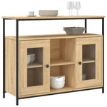 vidaXL vidaXL Sideboard Sonoma Oak 100x35x80 cm Engineered Wood - Sideboard