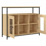 vidaXL vidaXL Sideboard Sonoma Oak 100x35x80 cm Engineered Wood - Sideboard