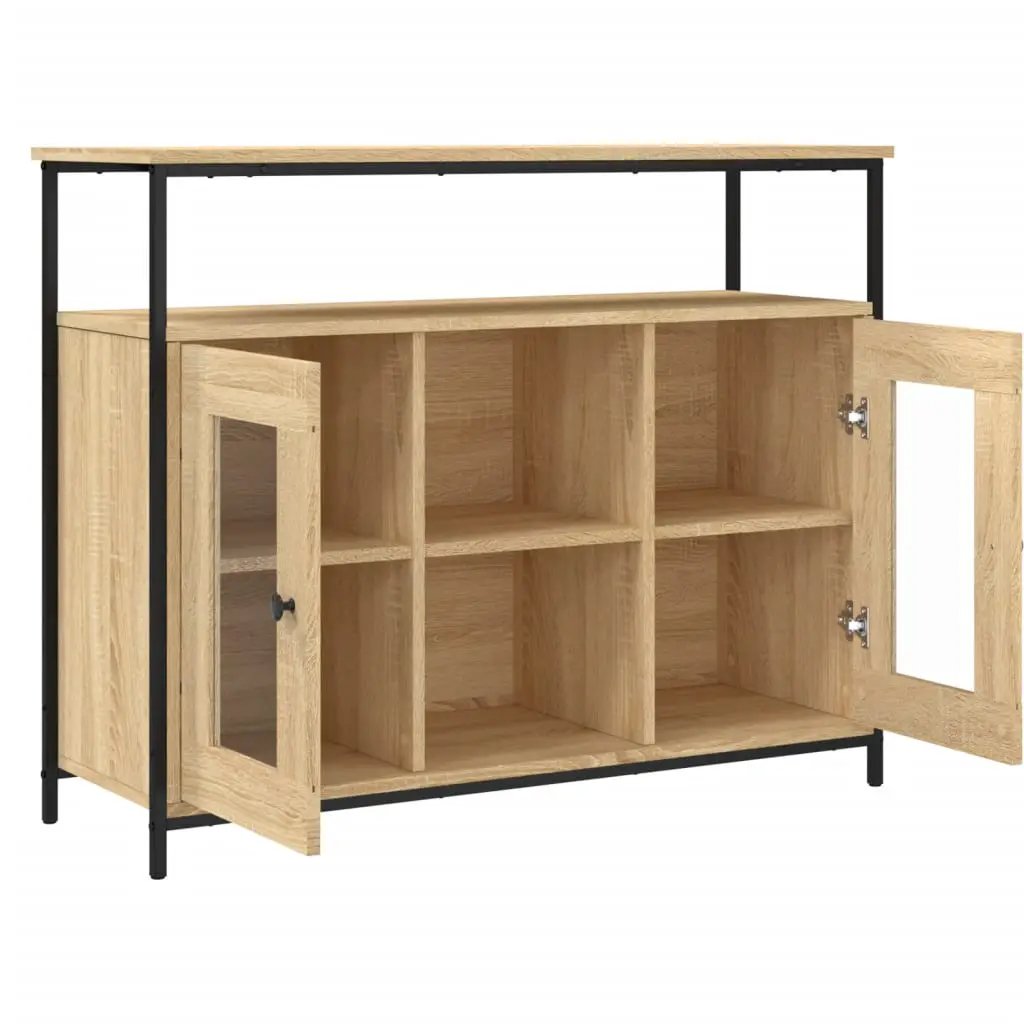 vidaXL vidaXL Sideboard Sonoma Oak 100x35x80 cm Engineered Wood - Sideboard