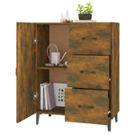 vidaXL vidaXL Sideboard Smoked Oak 69.5x34x90 cm Engineered Wood - Sideboard
