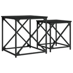 VidaXL Nesting Tables 2-Piece Space-Saver Compact by vidaXL
