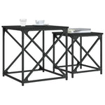 VidaXL Nesting Tables 2-Piece Space-Saver Compact by vidaXL
