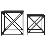 VidaXL Nesting Tables 2-Piece Space-Saver Compact by vidaXL