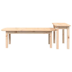 vidaXL VidaXL Pine Coffee Table Set 2-Piece Rustic Home - Coffee Table