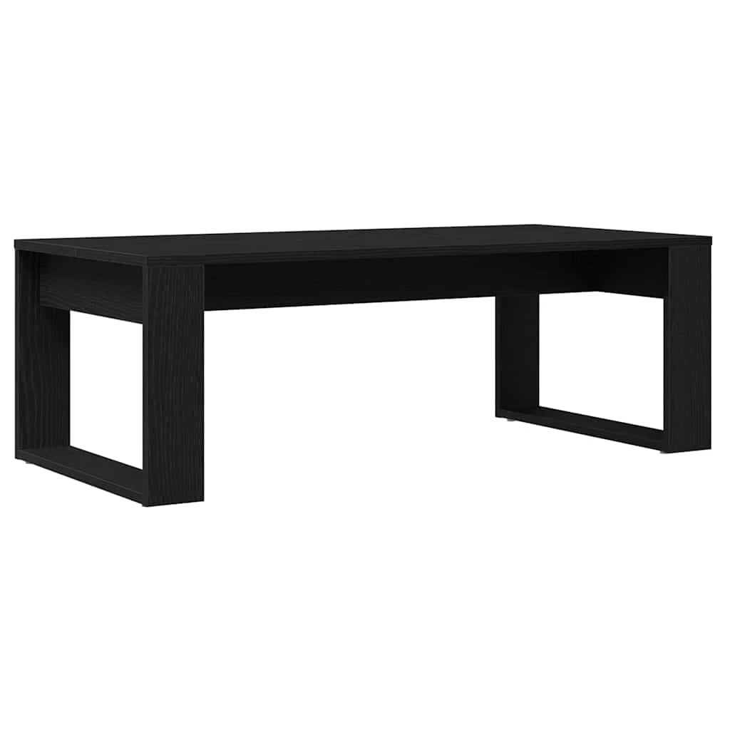 VidaXL Coffee Table 102 x 50 x 35 cm Black Oak Engineered Wood Modern Sleek Living Room by vidaXL