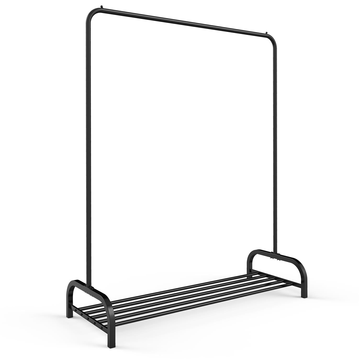 Vinsani Freestanding Clothes Rail And Shoe Rack 120cm Wide Multifunctional Hallway Organizer - Vinsani - Home Symphony