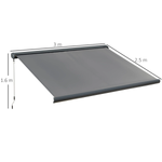 Outsunny Electric Awning 6 Ft Wide Remote Control Outdoor Shade for Doorways and Windows by Outsunny