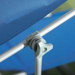 Outsunny Reclining Chair Folding Lounger Seat Sun Shade Awning Beach Garden - Sun Lounger