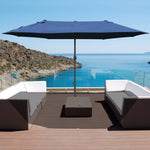 Outsunny 4.6m Garden Parasol Double-Sided Sun Umbrella Market Shelter Canopy - Parasol