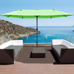 Outsunny 4.6m Garden Parasol Double-Sided Sun Umbrella Market Shelter Canopy - Parasol