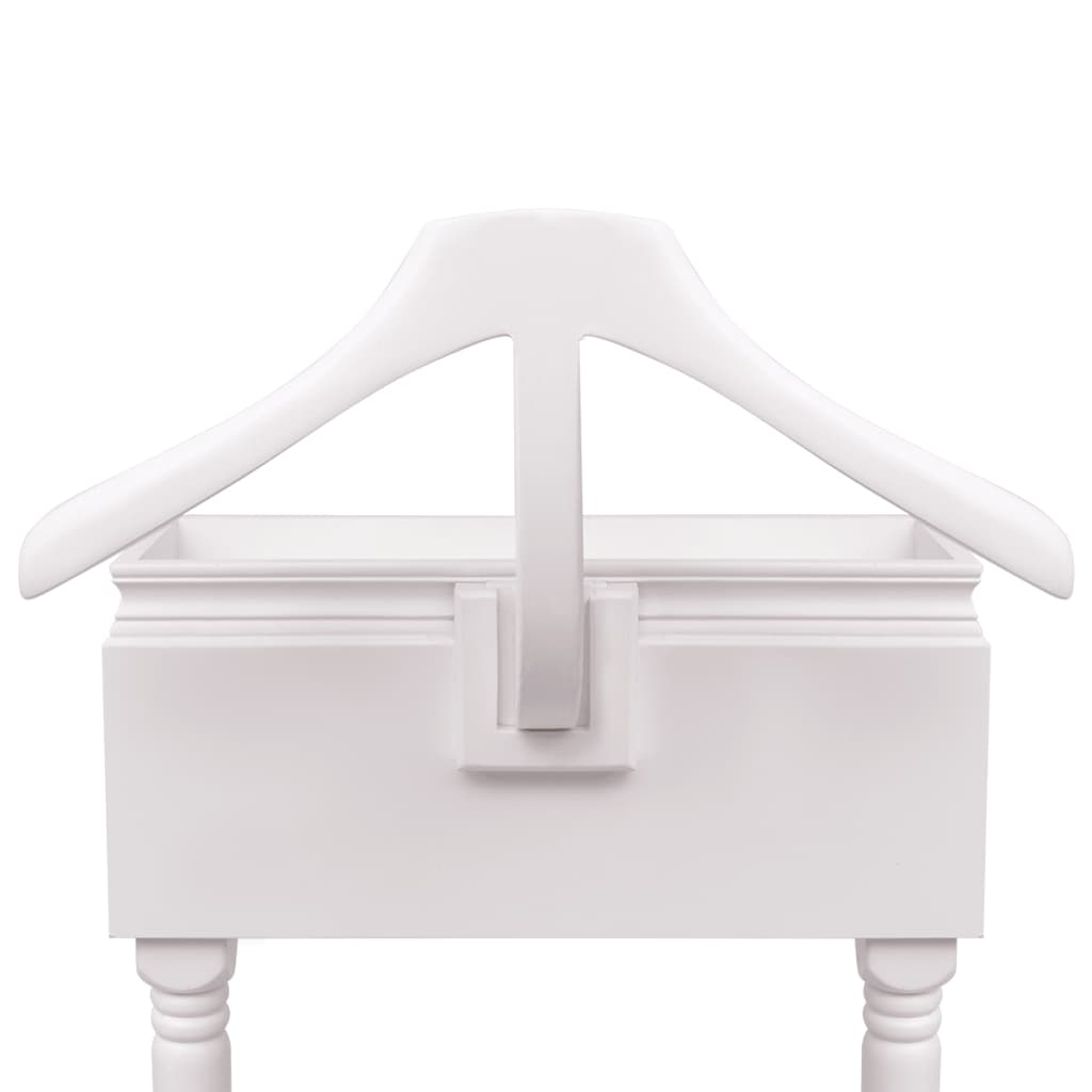 VidaXL Clothing Rack With Cabinet Wood White Durable Garment Organizer For Home Use - vidaXL - Home Symphony