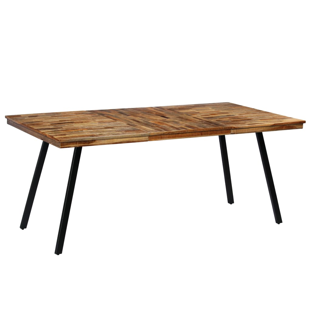 Eco Dining Table 180x90x76 Reclaimed Teak For Homes - vidaXL - Home Symphony