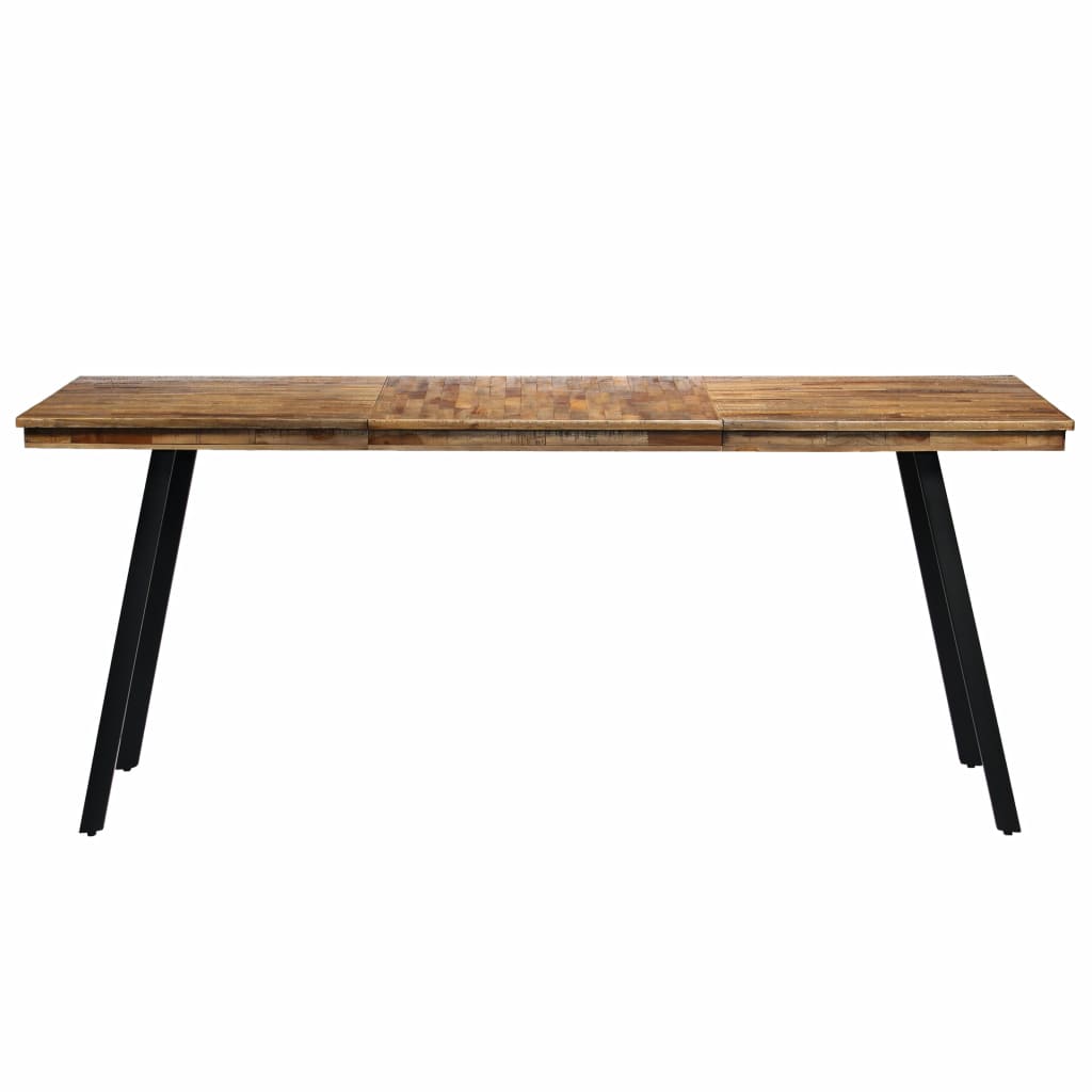 Eco Dining Table 180x90x76 Reclaimed Teak For Homes - vidaXL - Home Symphony