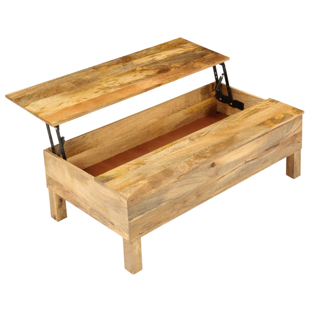 MangoWood Coffee Table 110x55x35cm Storage Box