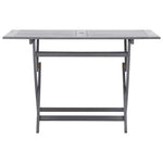 vidaXL vidaXL 5 Piece Garden Dining Set Solid Acacia Wood Grey - Garden Set