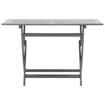 vidaXL vidaXL 5 Piece Garden Dining Set Solid Acacia Wood Grey - Garden Set