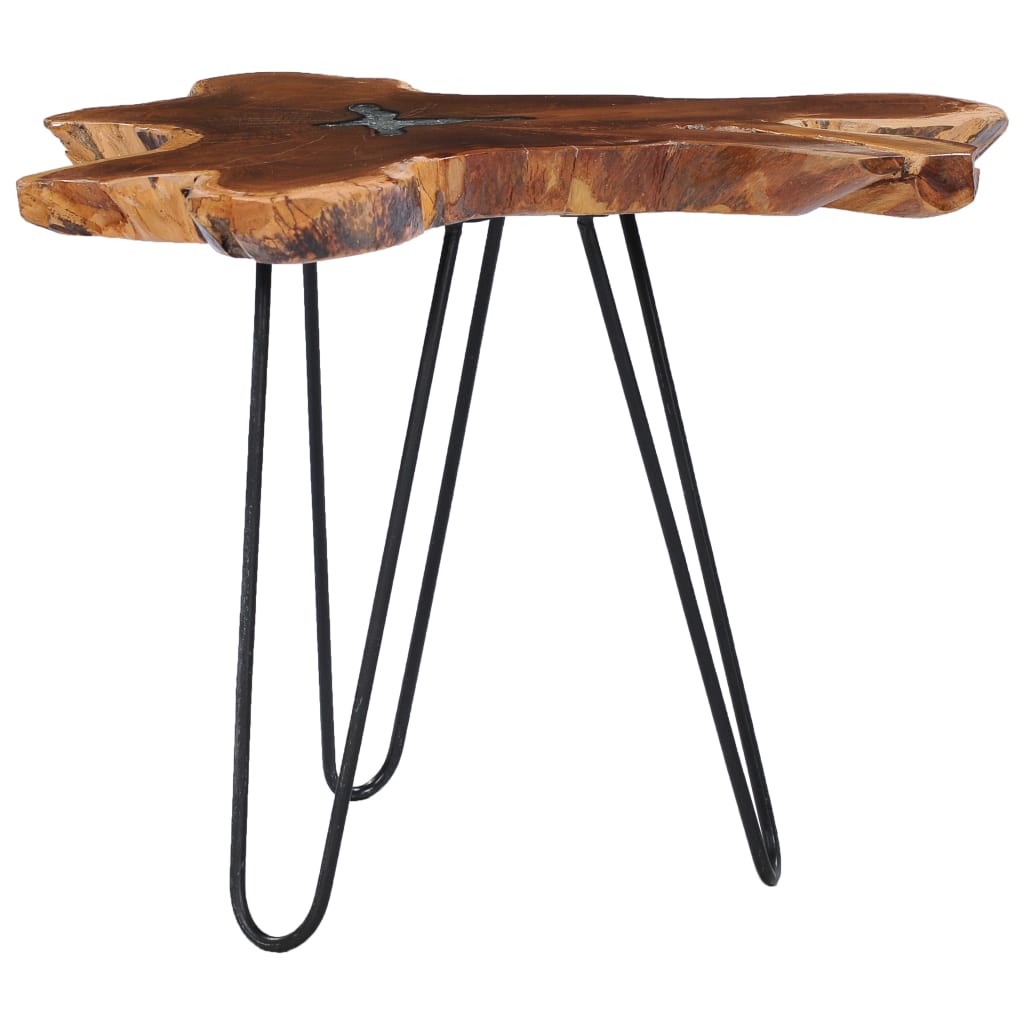 Teak Coffee Table 70x45 Polyresin Inlay Home