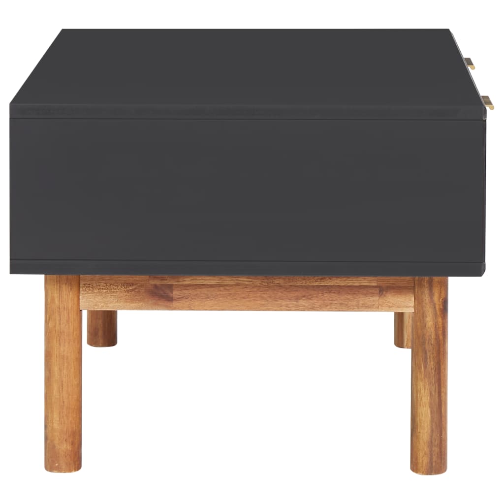 SolidAcacia Coffee Table 90x50x40cm Two Drawers