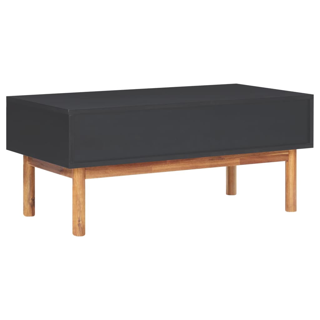 SolidAcacia Coffee Table 90x50x40cm Two Drawers