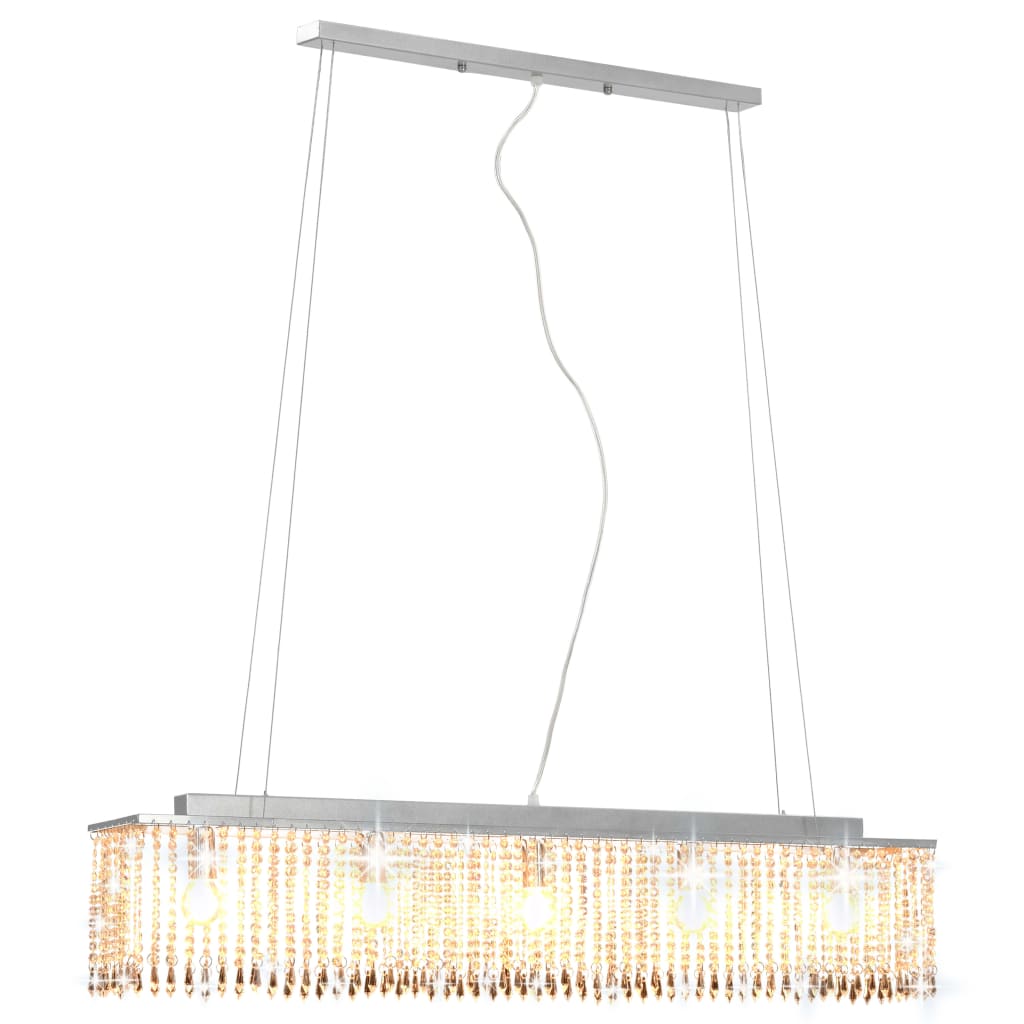 Crystal Ceiling Lamp 104cm Crystal Beads Dining - vidaXL - Home Symphony