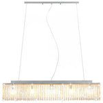 Crystal Ceiling Lamp 104cm Crystal Beads Dining - vidaXL - Home Symphony