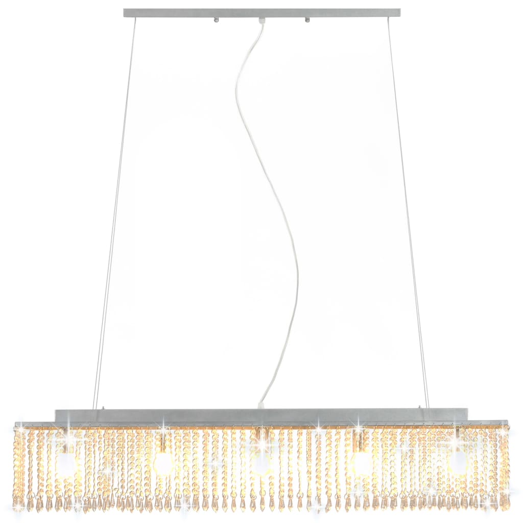 Crystal Ceiling Lamp 104cm Crystal Beads Dining - vidaXL - Home Symphony