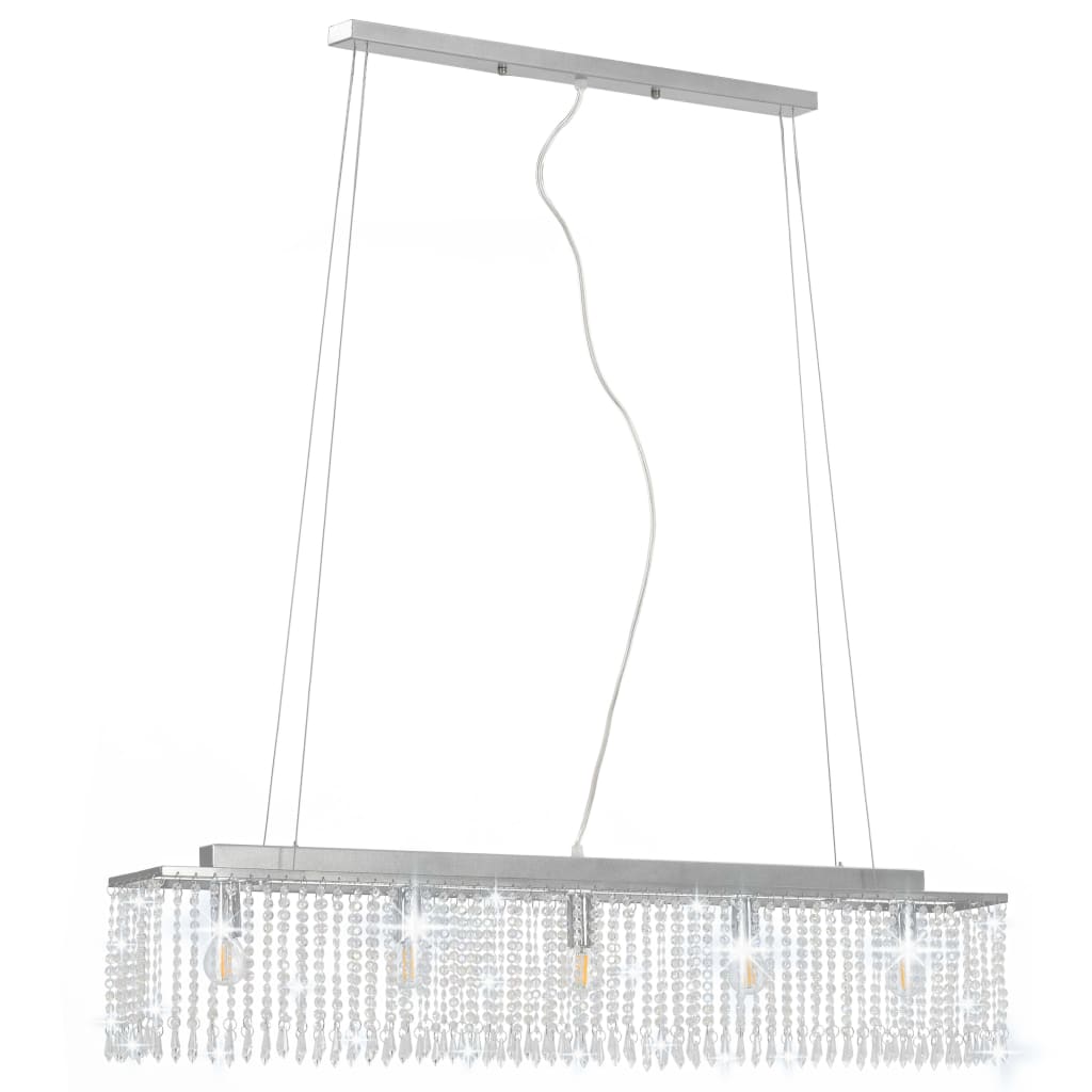 Crystal Ceiling Lamp 104cm Crystal Beads Dining - vidaXL - Home Symphony