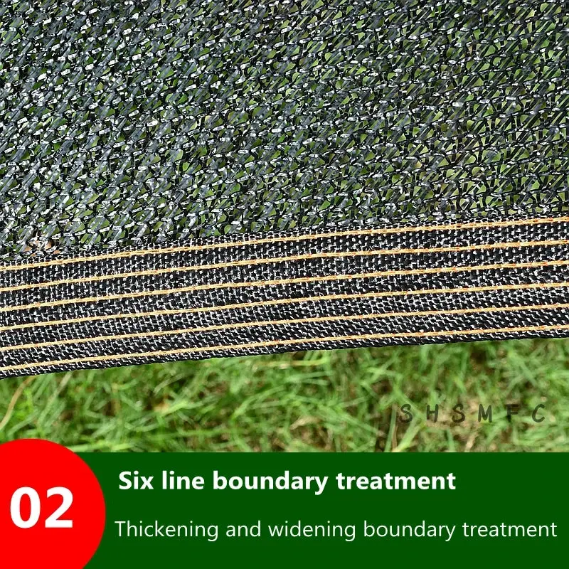 NONE High-Quality Black HDPE Sun Shade Net for Gardens & Greenhouses - Cover