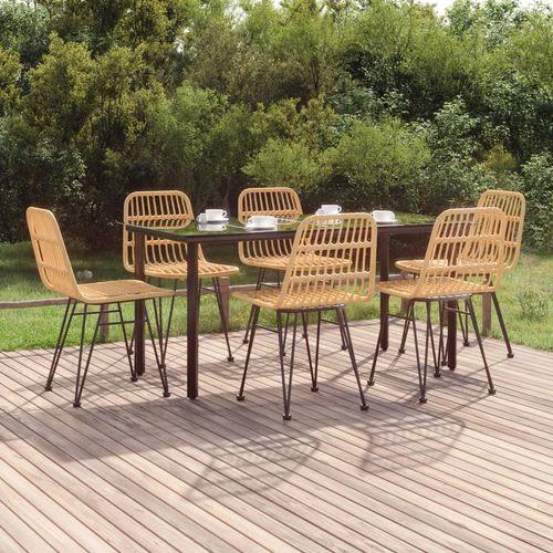 vidaXL vidaXL 3 Piece Garden Dining Set with Weather Resistant PE Rattan for Outdoor Dining Enthusiasts - Garden Set