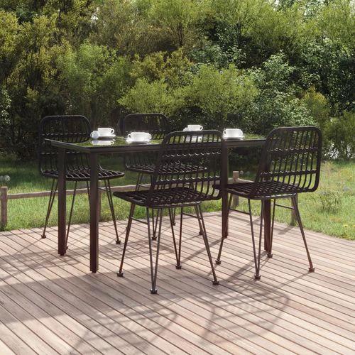vidaXL 3 Piece Garden Dining Set with Weather Resistant PE Rattan for Outdoor Dining Enthusiasts by vidaXL