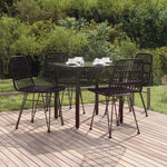 vidaXL vidaXL 3 Piece Garden Dining Set with Weather Resistant PE Rattan for Outdoor Dining Enthusiasts - Garden Set