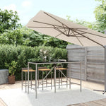 vidaXL vidaXL Outdoor Bar Table Brown 70x70x110 cm Poly Rattan - Garden Table