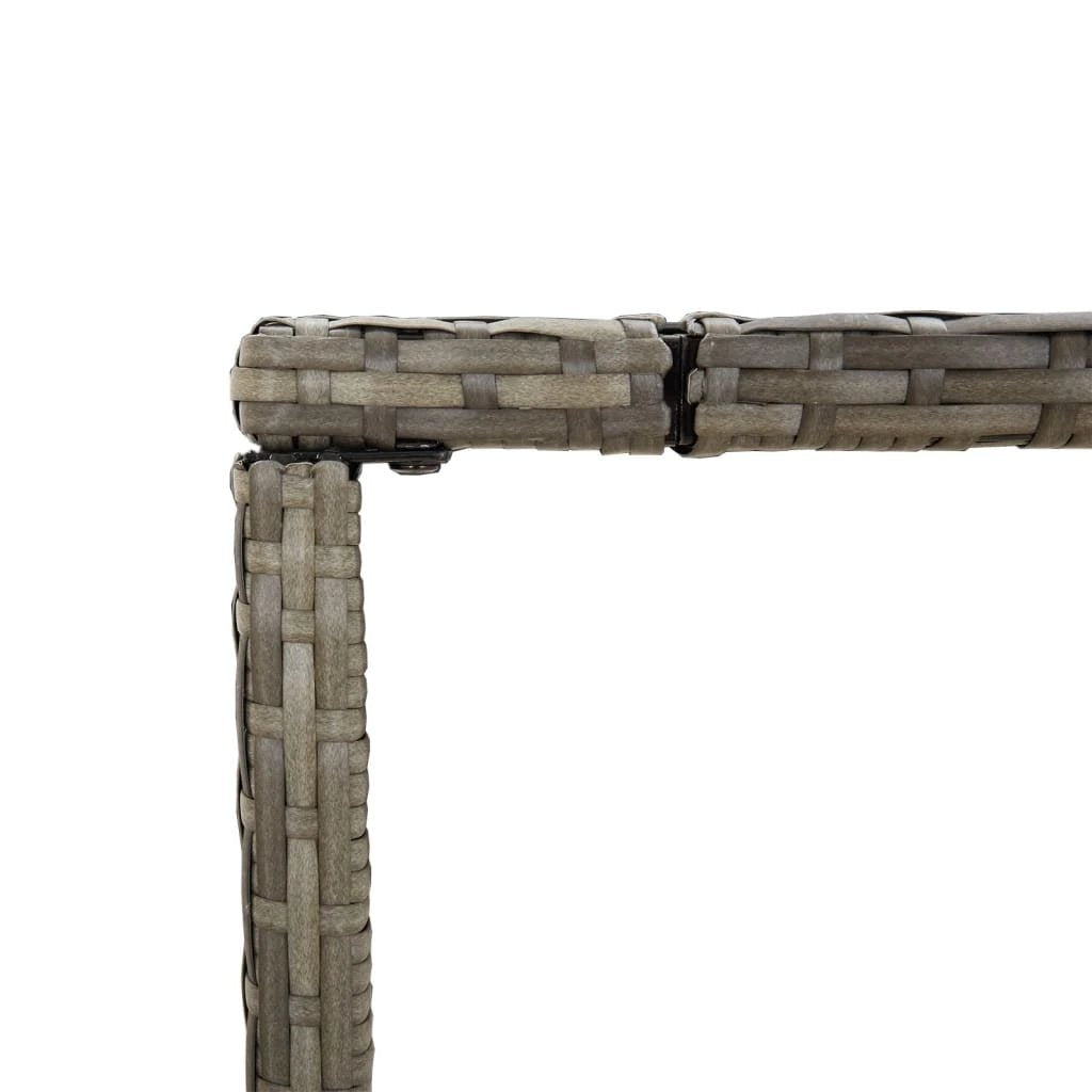 vidaXL vidaXL Outdoor Bar Table Brown 70x70x110 cm Poly Rattan - Garden Table