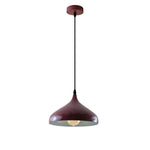 Modern Mosque Pendant Light Medium Burgundy Warm Glow Indoor Living Room E27 Ceiling Lamp by Un-branded