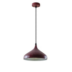Modern Mosque Pendant Light Medium Burgundy Warm Glow Indoor Living Room E27 Ceiling Lamp by Un-branded