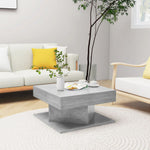 VidaXL Coffee Table 57x57x30 Cm Smoked Oak Engineered Wood With Moisture Resistant Finish Living Room Decor by vidaXL