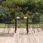 vidaXL vidaXL 3 Piece Garden Dining Set with Weather Resistant PE Rattan for Outdoor Dining Enthusiasts - Garden Set