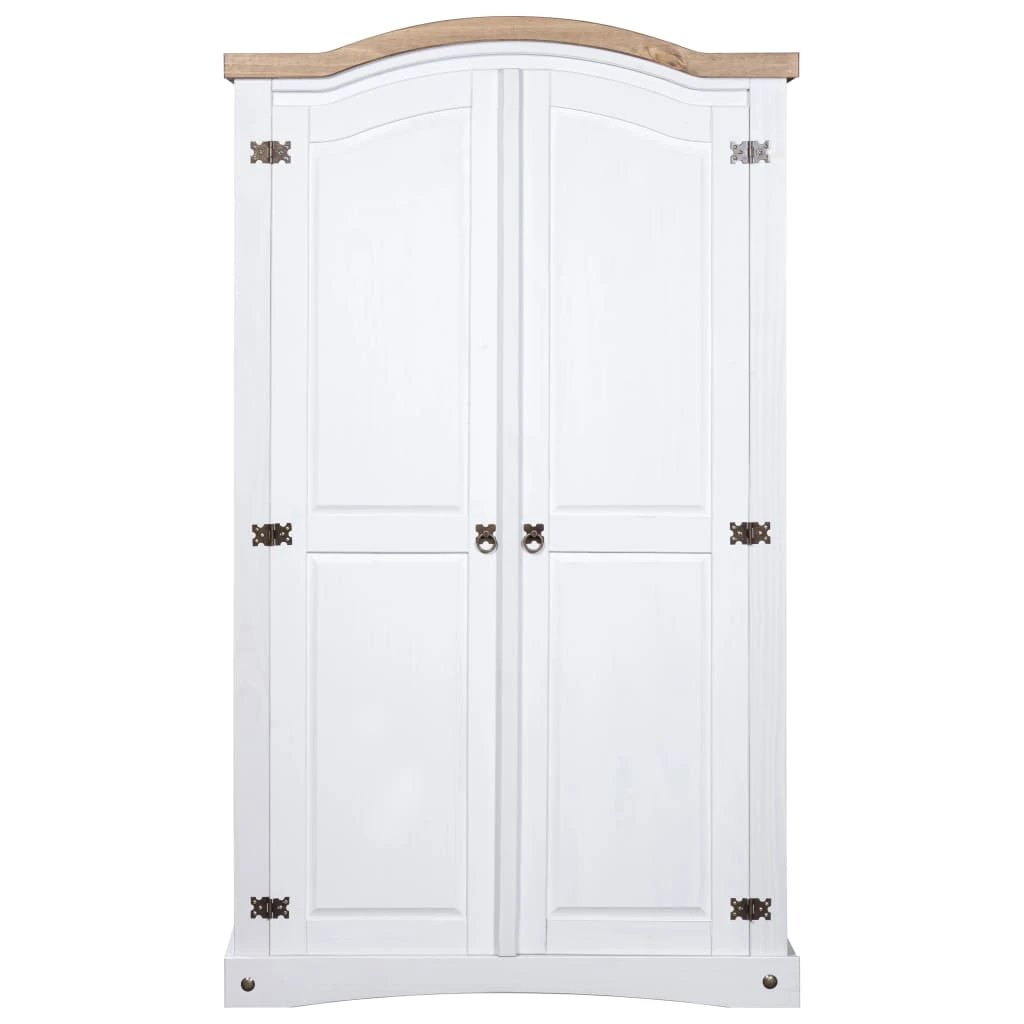 vidaXL vidaXL Wardrobe Mexican Pine Corona Range 2 Doors Grey - Wardrobe