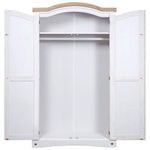 vidaXL vidaXL Wardrobe Mexican Pine Corona Range 2 Doors Grey - Wardrobe