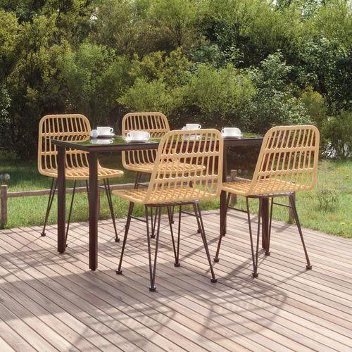 vidaXL vidaXL 3 Piece Garden Dining Set with Weather Resistant PE Rattan for Outdoor Dining Enthusiasts - Garden Set