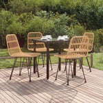 vidaXL vidaXL 3 Piece Garden Dining Set with Weather Resistant PE Rattan for Outdoor Dining Enthusiasts - Garden Set