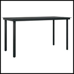 vidaXL vidaXL 3 Piece Garden Dining Set 80x80x74 cm with Powder-Coated Steel Frame and Water-Resistant PVC Rattan Chairs for Outdoor Use - Garden Set