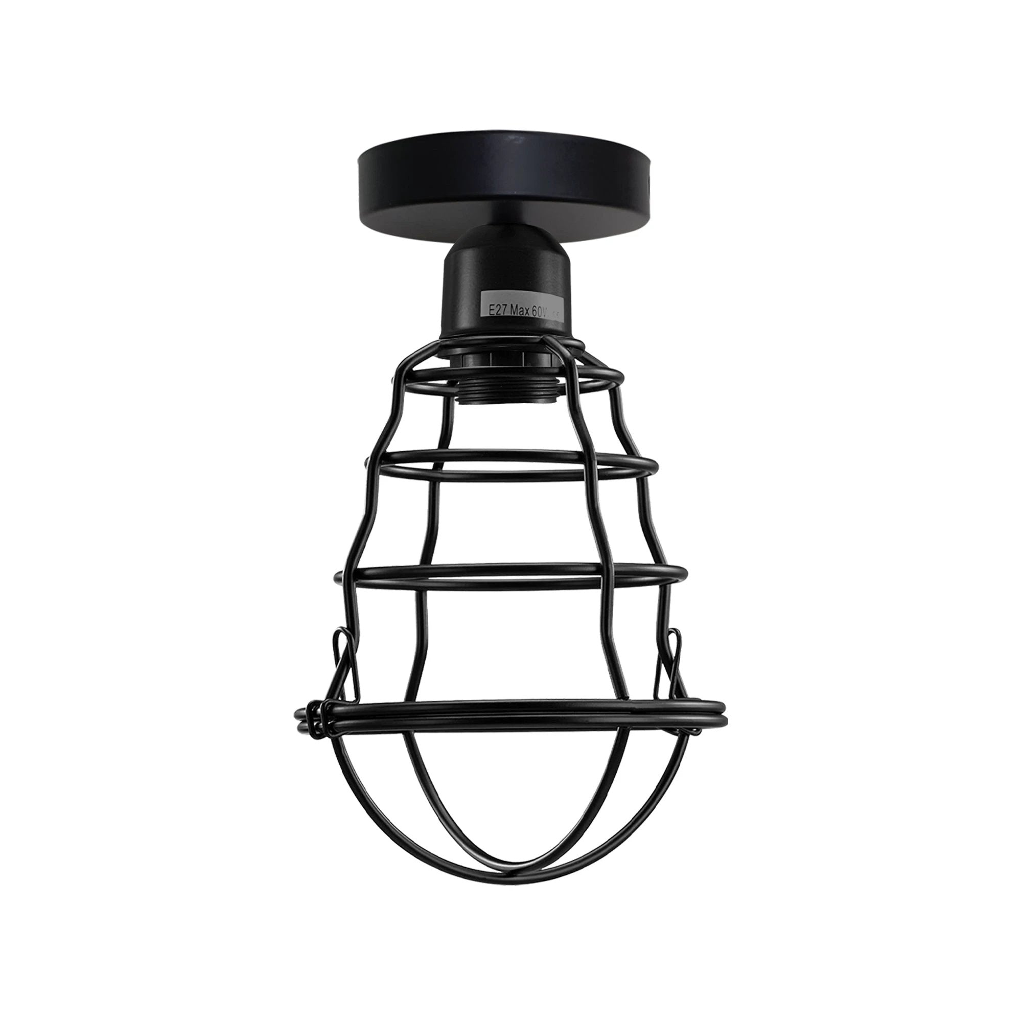 Un-branded Industrial Wire Cage Ceiling Light Small E27 Home - Ceiling Lights