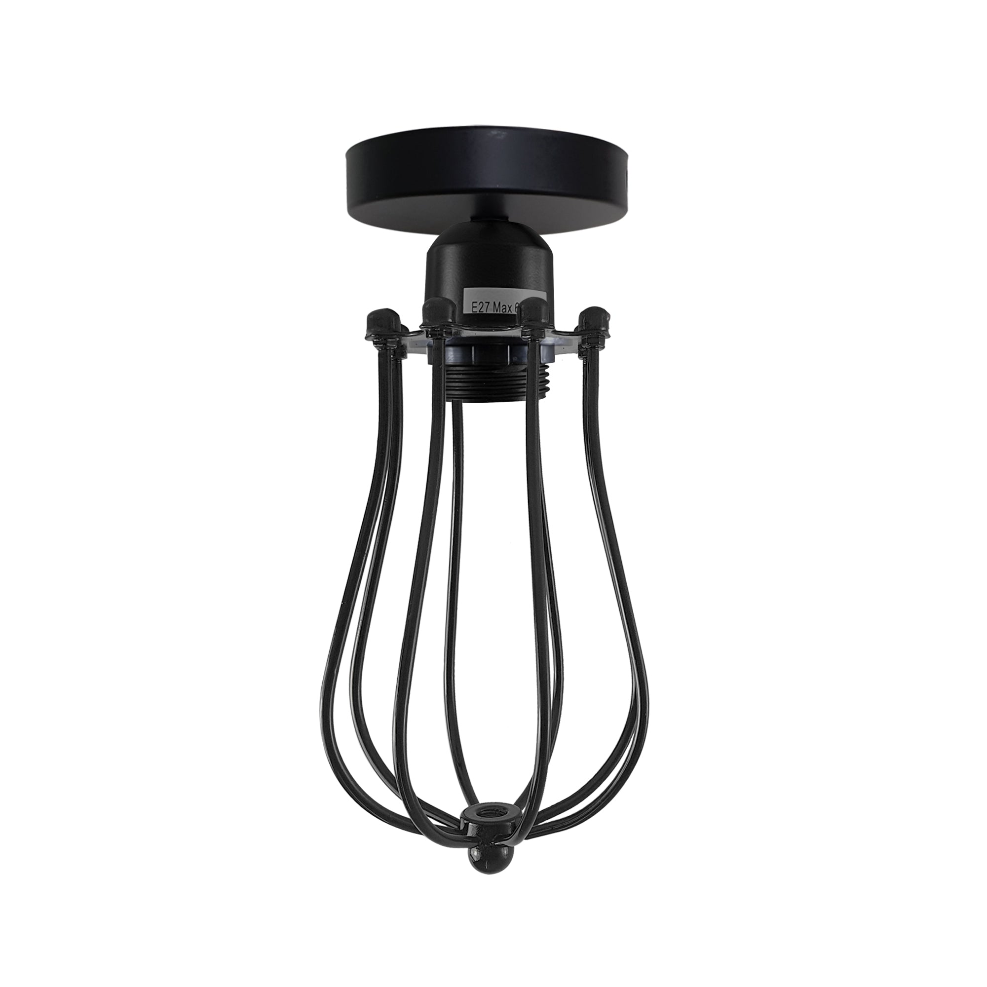 Vintage Ceiling Light Geometric Balloon Cage - Un-branded - Home Symphony